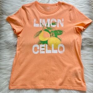 NWOT GAP Limon Cello Crewneck Tee